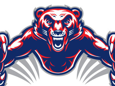 Bearcat 3 color bearcat illustrator mascot