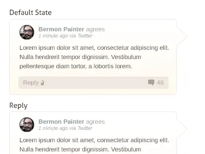 Style Tile Commenting Tile charlotte comments interface guideline startup style tile