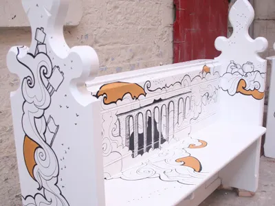 National Media Museum Commission customisation doodle illustration mural