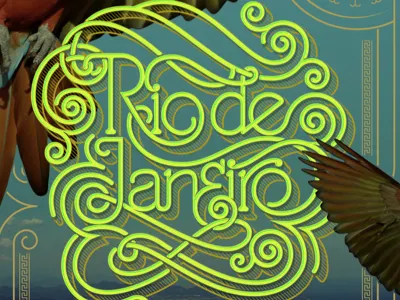 Rio De Janeiro lettering rio rio de janeiro typography