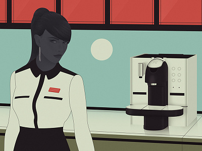 ELLE design editorial illustration woman