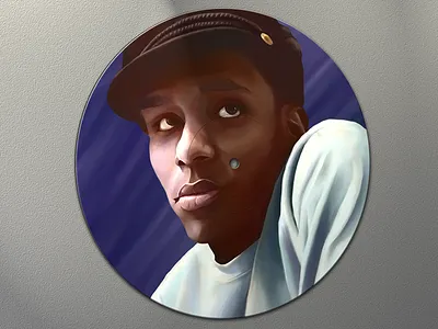 Yasiin Bey (fka Mos Def) Painting art digital painting hip hop image transfer mos def painting photoshop record tablet vinyl wacom yasiin bey
