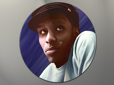 Yasiin Bey (fka Mos Def) Painting art digital painting hip hop image transfer mos def painting photoshop record tablet vinyl wacom yasiin bey