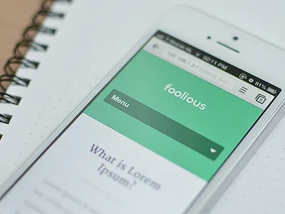 Foolious – Main Site adaptive clean flat foolious menu mobile responsive retina semi flat web website