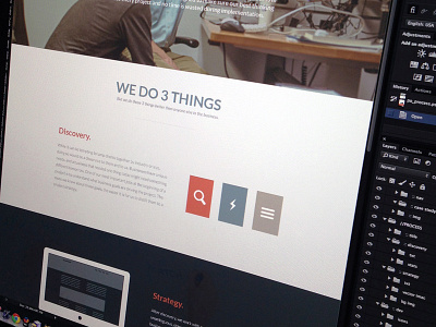 P-Ops Process Page colorkite icons illustration web design website