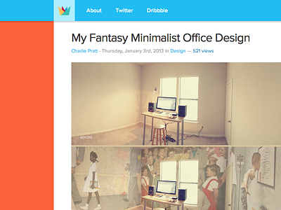 Charlie Pratt blog box shadow charlie crown css css3 design header home homepage logo nav navbar photoshop pratt redesign retina topnav website wordpress