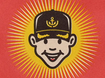 PNYC - Captain's Cap anchor ascot boat captain design hat illustration port noonan rinker texture vector yachting