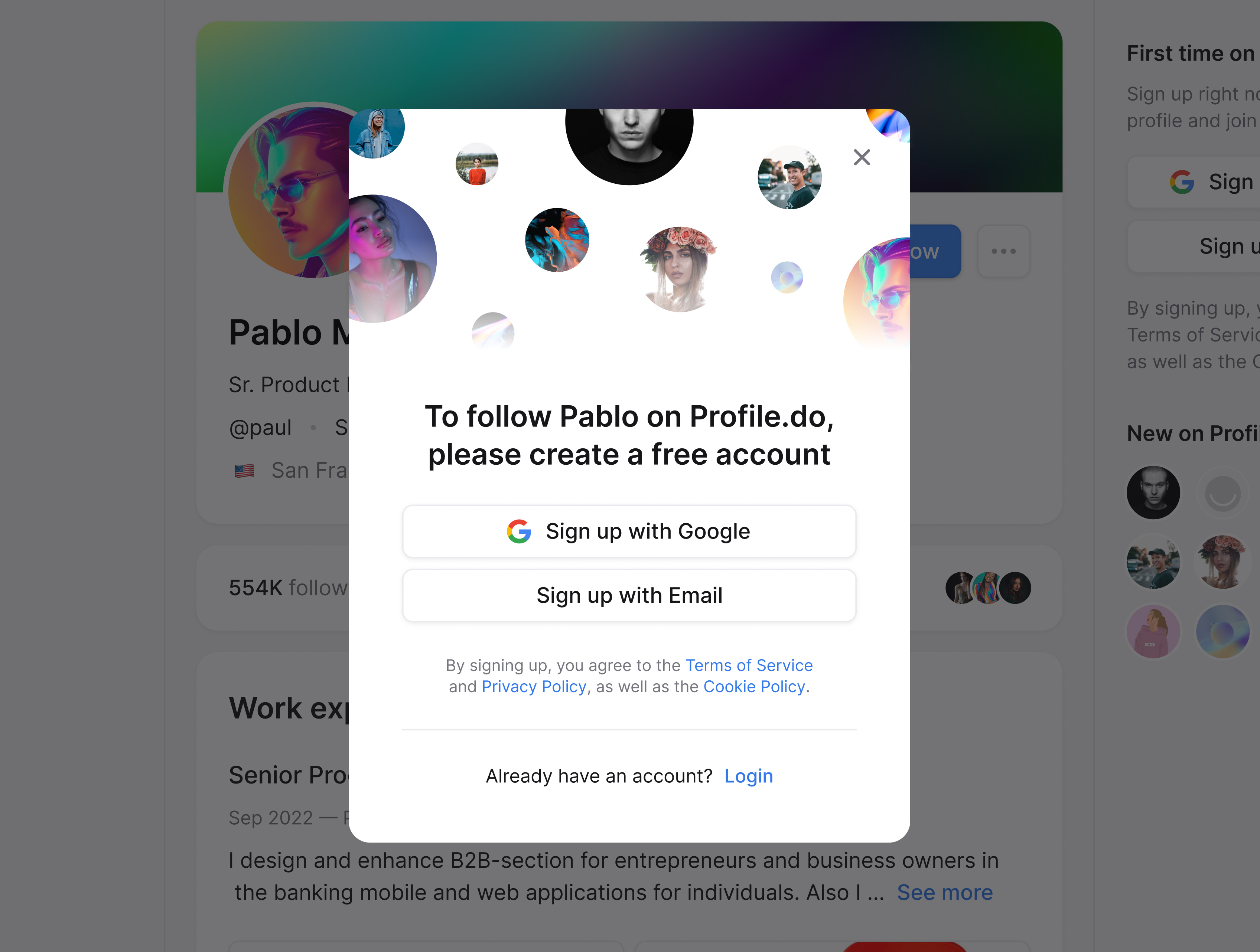 Sign Up Popup login popup profile.do register sign