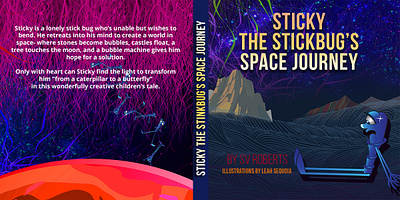 Sticky the Stickbug's Space Journey design graphic design illustration typography