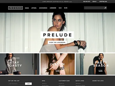 eCommerce Homepage cart checkout clean ecommerce fashion filter flat interface shop ui web web design zooshoo