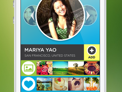 circle vs. square - profile concept app ios iphone mobile profile video