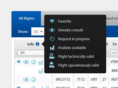 Tooltip caption data flight monitoring tab tip tool tool tip