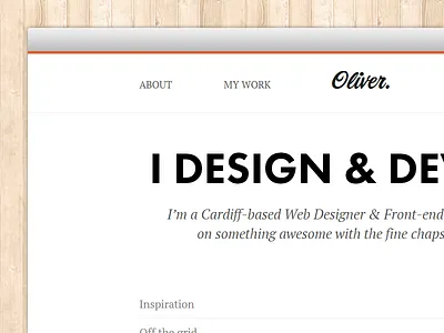 Welcome screen homepage website
