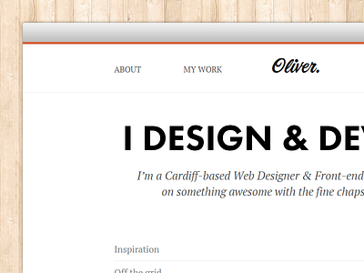 Welcome screen homepage website