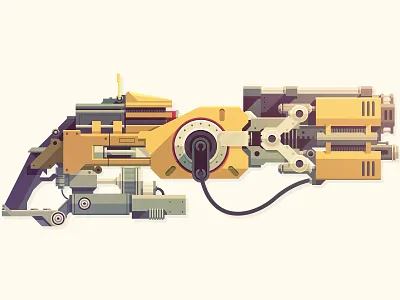 Epic Armory: Flak Cannon boom epic armory epicarmory flak cannon gun illustration rifle unreal tournament weapon