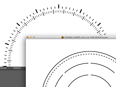 UI experiments cinder circles dashes dial fui illustrator ios iphone loader loading military processing sci fi ui weather