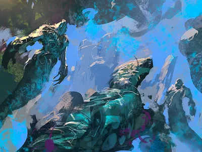 Merpeople Sketch concept art illustration