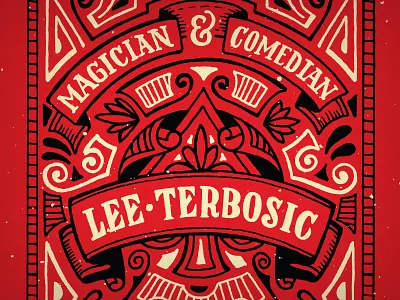 Playing Cards comedy lee terbosic lettering magic poker
