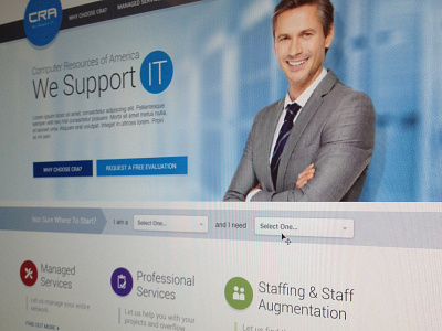 Home Page Design Redux buckets home page services splash
