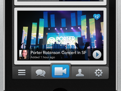 video app main feed app feed ios iphone mobile video