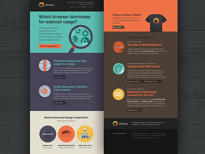 January Newsletter bands circles colorful colors colourful colours email email design finished illustration litmus marketing newsletter pastel vibrant