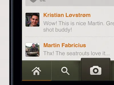 iOS app for Flyflasher.com app camera fishing fly fishing icon ios organic pattern texture wip