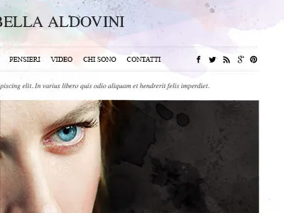 Home portfolio header homepage icon menu portfolio slide social icon social netowork times watercolour