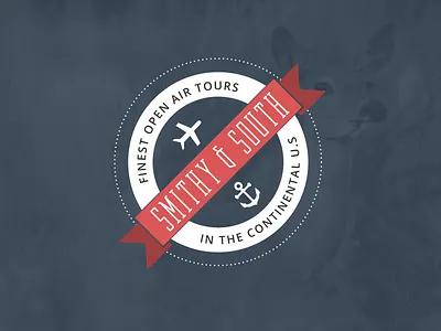 Modern Logo Stamps (round three) banner clean logo modern plane ribbon stamps vector vintage