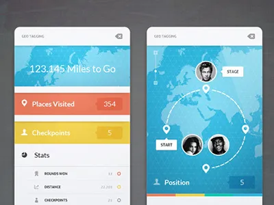 Geo Tagging app application clean flat geotagging interface layout map minimal ui ux widget