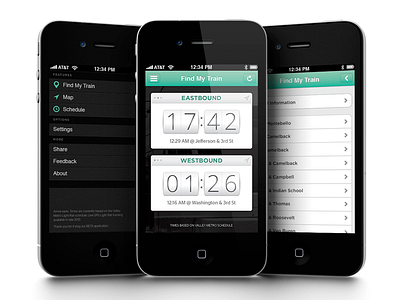Find My Train app application arizona iphone phoenix schedule train