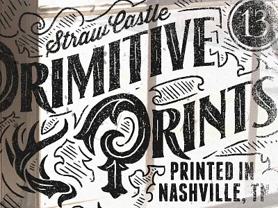 Primitive Prints - Straw Castle americana art branding castle derrick derrick castle design drawing graphic design illustration nashville nashvillemafia primitive prints straw castle t shirt tee typography