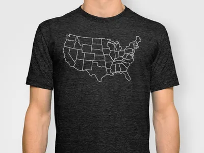 Ride Statewide 50 bicycle bike bikes chain chains shirt states usa