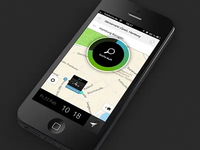 Nextr App Search Animation app clean guidance interface iphone minimal search transportation ui user interface