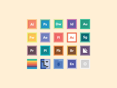 Free Icon Set 1.0 finder flat free download free icons icon iconography icons minimal osx pastel ui