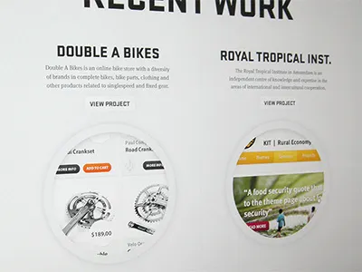Portfolio - Recent Work interface portfolio texture ui ux web
