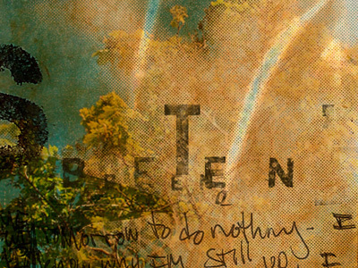 The Ides cardboard grunge handwritten helvetica scribble tape texture tree type vintage