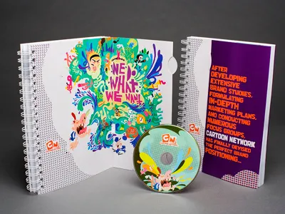 Cartoon Network sales/media kit award winning interactive kids kit media promotion sales