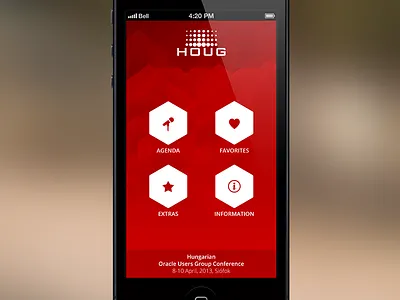 Tech Conference app app conference ipad iphone red