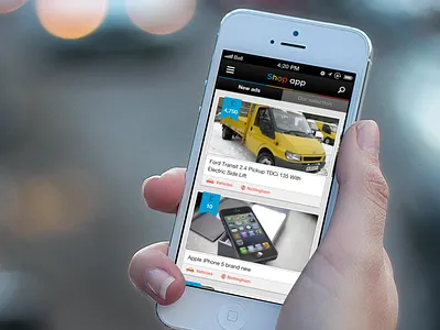 Shop iPhone app iphone shop tabs