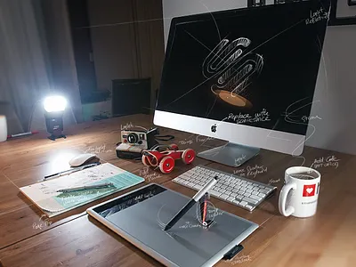 Making of Squarespace coffee imac making of process squarespace works