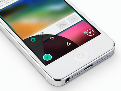 Navigation Concept button color icons iphone message mobile navigation type