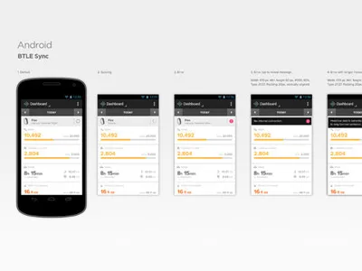 BTLE Sync (Android) android mobile sync ui ux