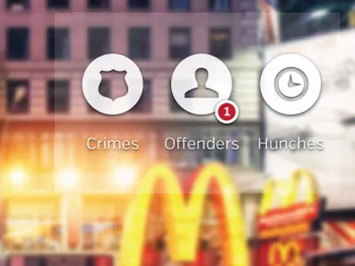 Google Glass for Police app augmented reality design glass google interface police prototype ui