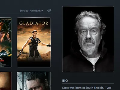 Actors + Directors grey grid