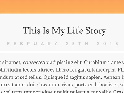 Sunset Theme article blog clean cmd kirby post simple sunset