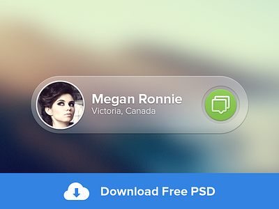 Message Widget -- FREE PSD free message photoshop psd transparency ui user interface widget