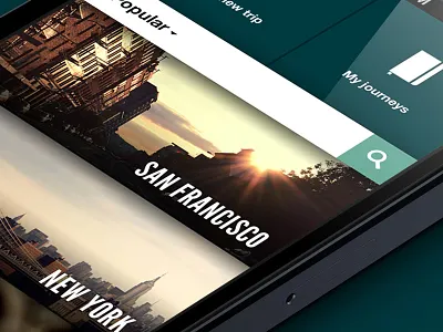 Journeys App app journey travel trip ui