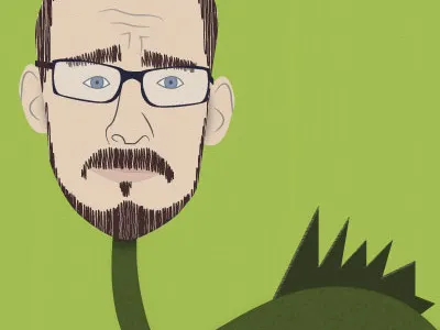 Me dinosaur illustration messing around self portrait