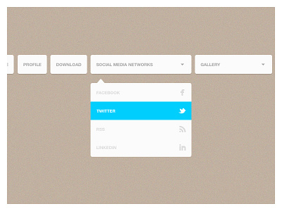 dropdown button bar dropdown menu social media