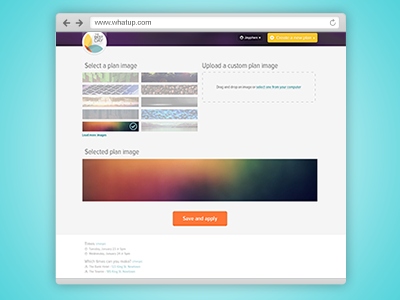 Select an image app clean interface simple ui web